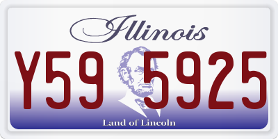 IL license plate Y595925