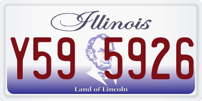 IL license plate Y595926