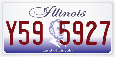 IL license plate Y595927