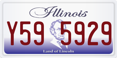 IL license plate Y595929