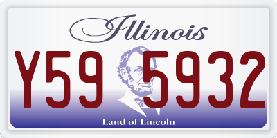 IL license plate Y595932