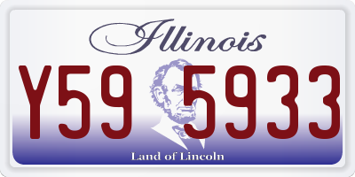 IL license plate Y595933