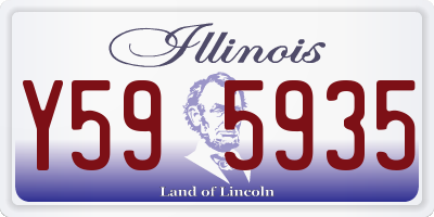 IL license plate Y595935