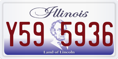 IL license plate Y595936
