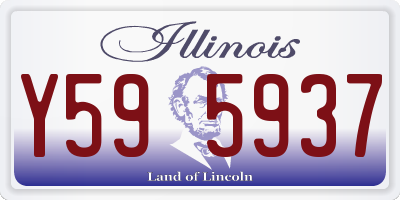 IL license plate Y595937