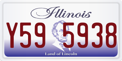 IL license plate Y595938