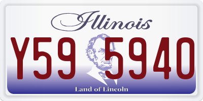 IL license plate Y595940