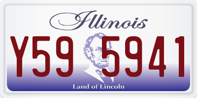 IL license plate Y595941