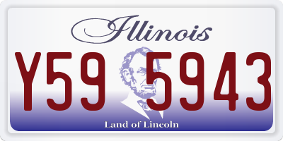 IL license plate Y595943