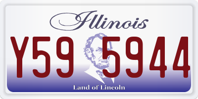 IL license plate Y595944