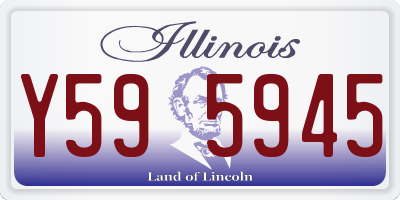 IL license plate Y595945