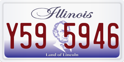 IL license plate Y595946