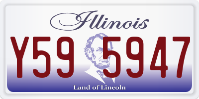 IL license plate Y595947