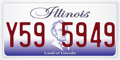 IL license plate Y595949