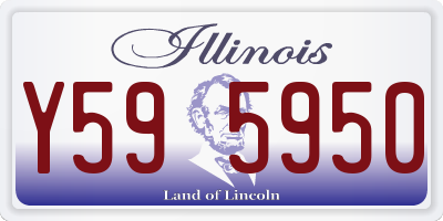 IL license plate Y595950