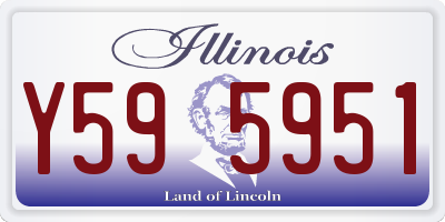 IL license plate Y595951