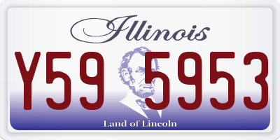 IL license plate Y595953