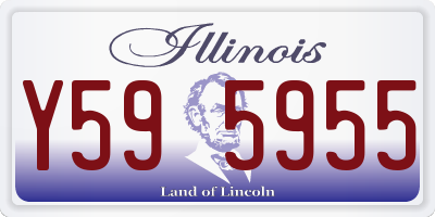 IL license plate Y595955