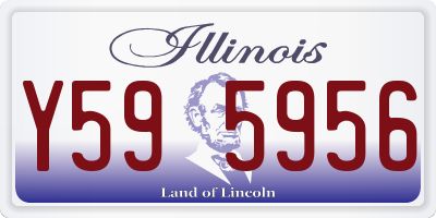 IL license plate Y595956