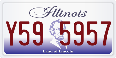 IL license plate Y595957