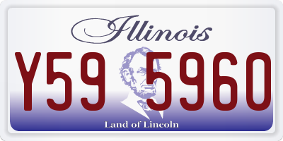 IL license plate Y595960