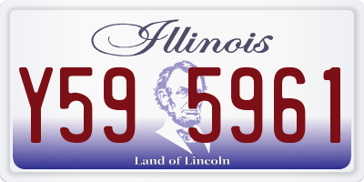 IL license plate Y595961