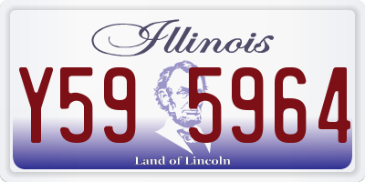 IL license plate Y595964