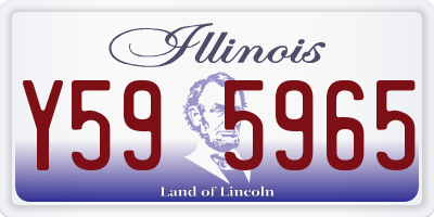 IL license plate Y595965
