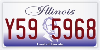 IL license plate Y595968