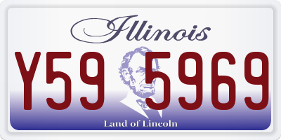 IL license plate Y595969