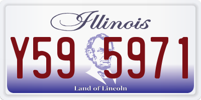 IL license plate Y595971