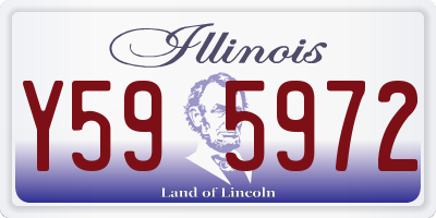 IL license plate Y595972