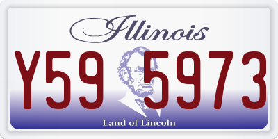 IL license plate Y595973