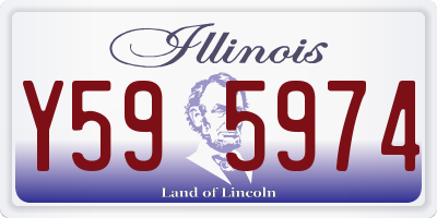 IL license plate Y595974
