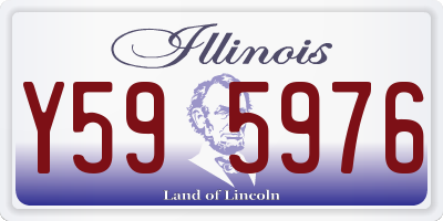 IL license plate Y595976