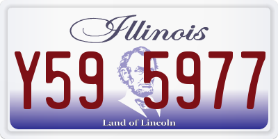 IL license plate Y595977