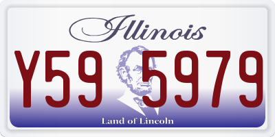 IL license plate Y595979