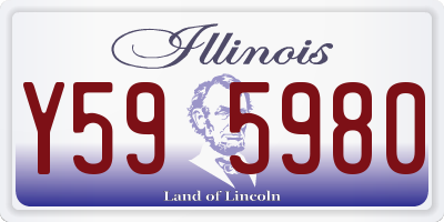 IL license plate Y595980