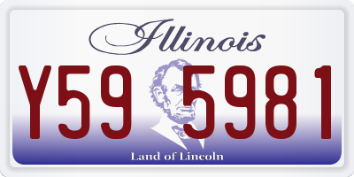 IL license plate Y595981