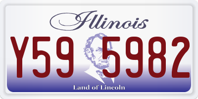 IL license plate Y595982