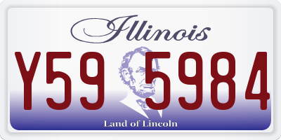 IL license plate Y595984