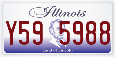 IL license plate Y595988