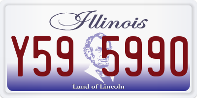 IL license plate Y595990