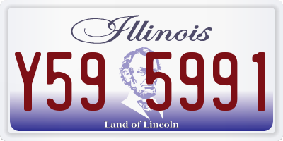 IL license plate Y595991