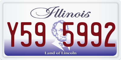 IL license plate Y595992