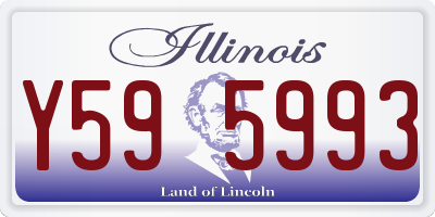 IL license plate Y595993