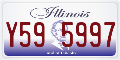 IL license plate Y595997
