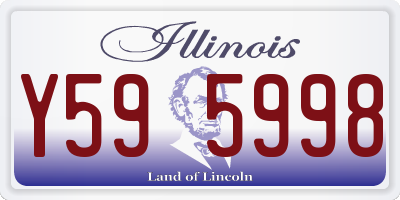 IL license plate Y595998