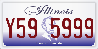 IL license plate Y595999