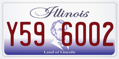 IL license plate Y596002